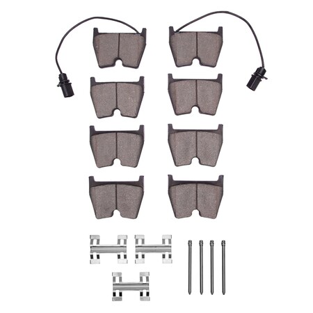 Dynamic Friction Co Active Performance Pads and Hardware Kit, High Friction, High Torque/Aggressive Initial Bite, Front 1115-1029-01